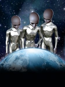 grey aliens and earth